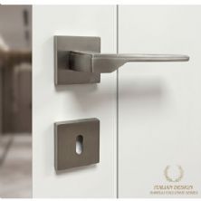 Marelli STILO SÜPER SATEN inox (saten) renkli italyan tipi kare rozetli 1. KALİTE kapı kolu